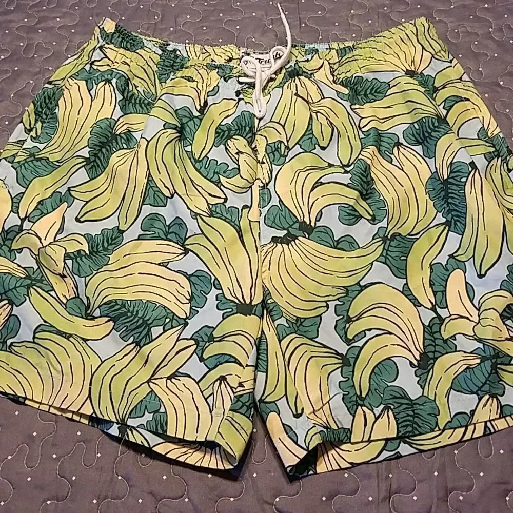 Trunks banana swim shorts size large